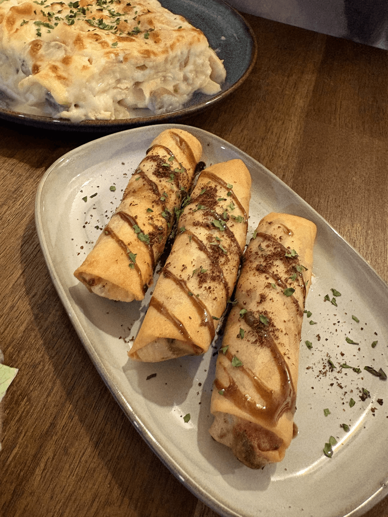 Assorted mezze selection on a shared table